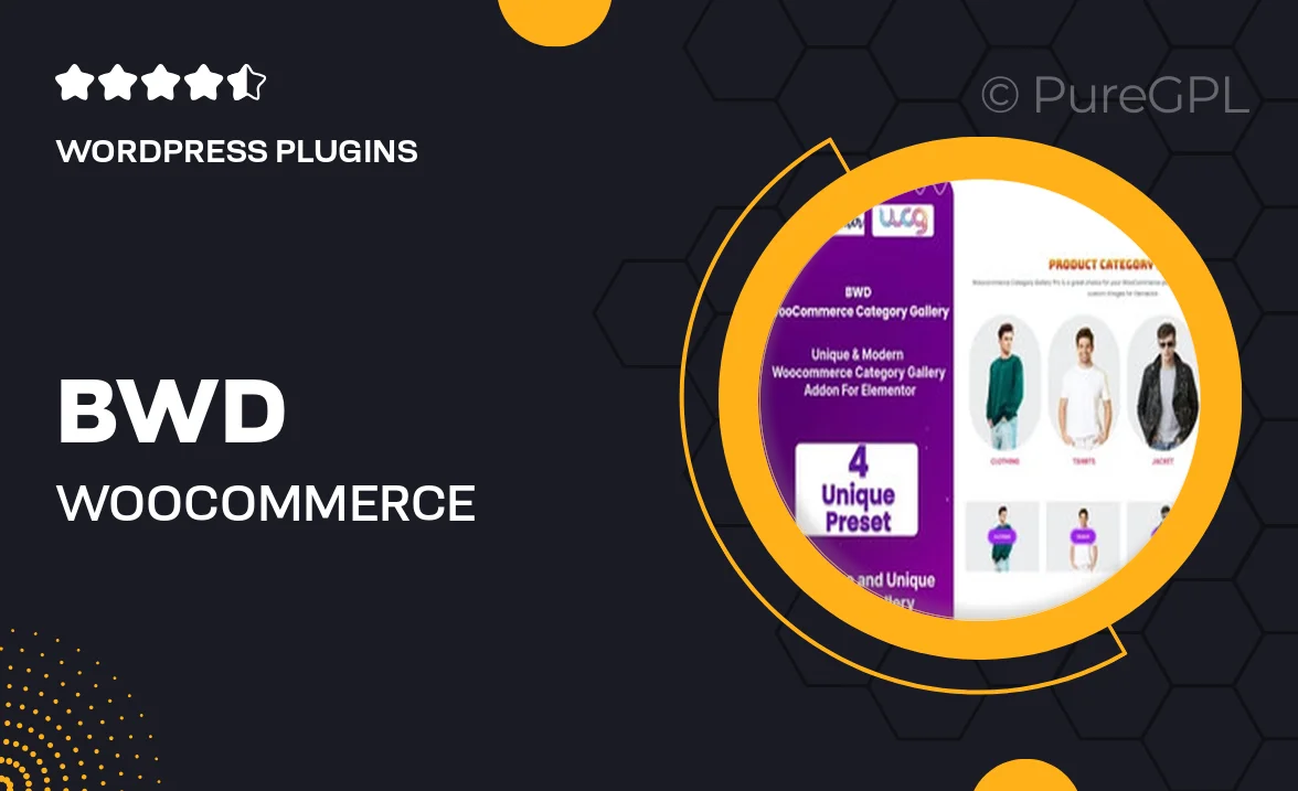 BWD WooCommerce Category Gallery Addon For Elementor