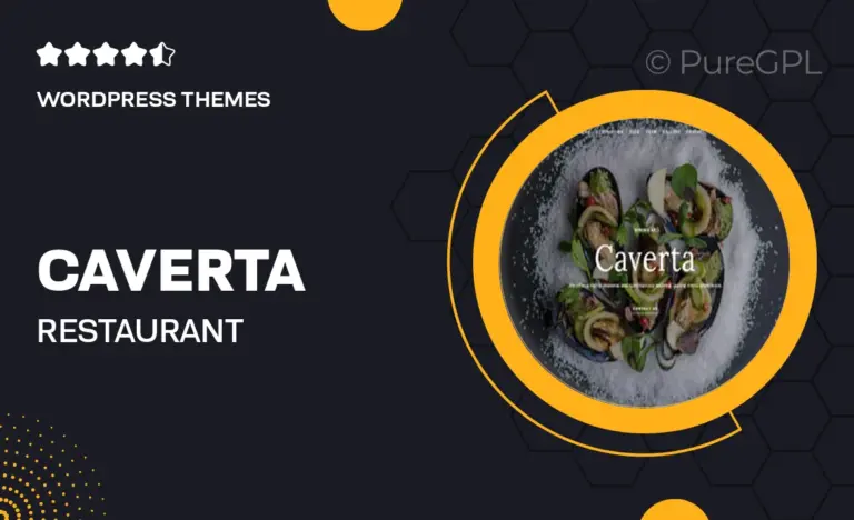 caverta restaurant wordpress theme