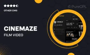 Cinemaze – Film & Video Production Elementor Template Kit