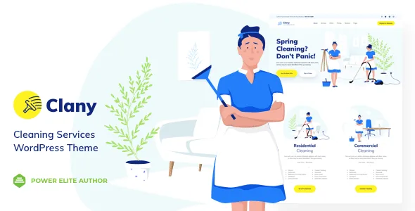 Clany | Cleaning Services WordPress Theme