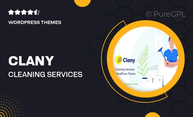 clany cleaning services wordpress theme