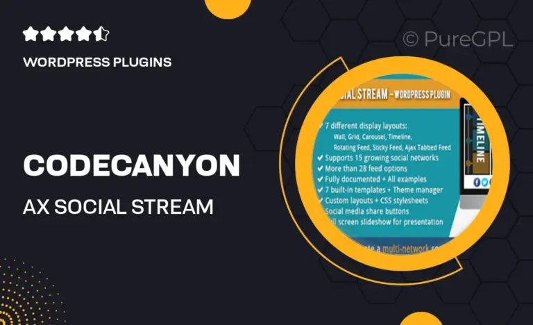 codecanyon ax social stream