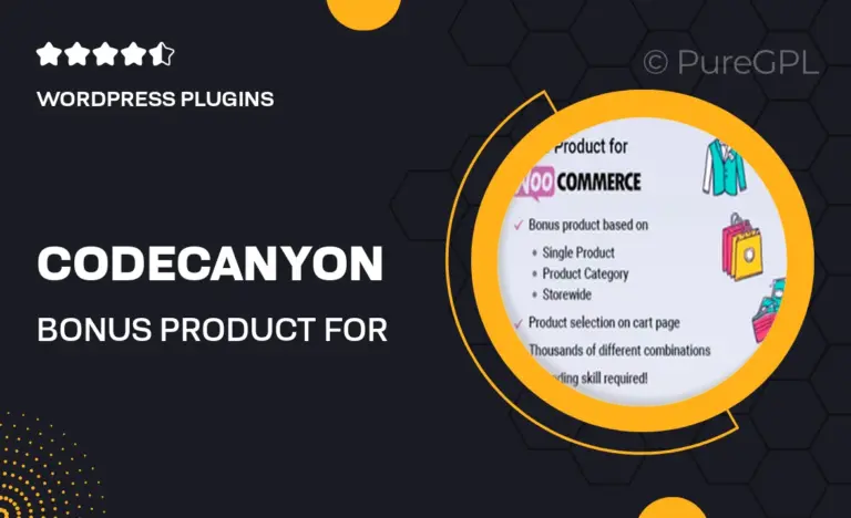 codecanyon bonus product for woocommerce