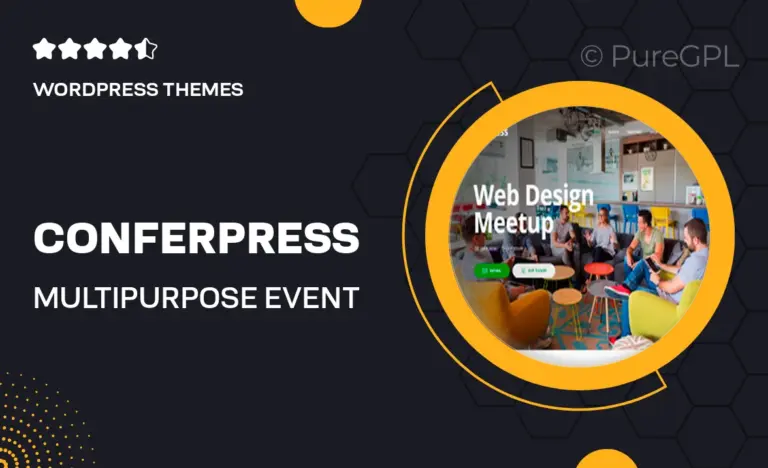 conferpress multipurpose event tickets wordpress theme