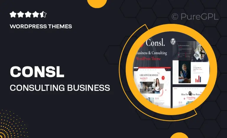 consl consulting business wordpress theme