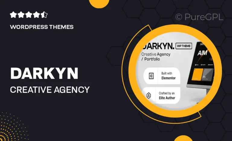 darkyn creative agency wordpress theme