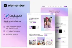 Digityze – Digital Marketing Agency Elementor Template Kit