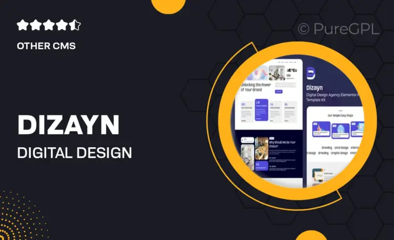 dizayn digital design agency elementor pro template kit