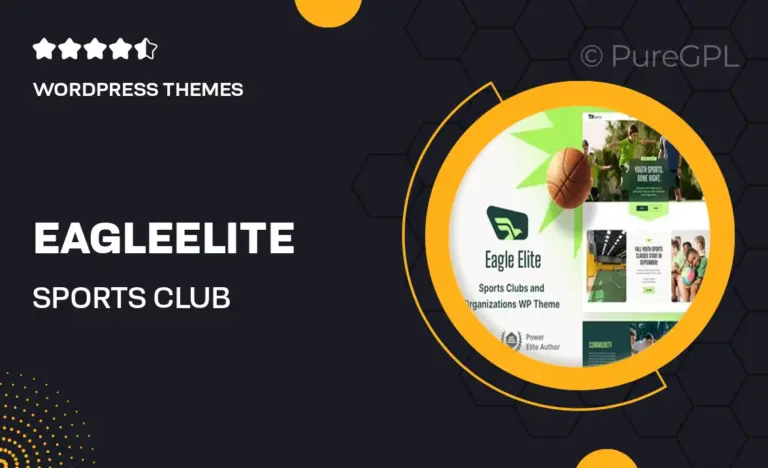 eagleelite sports club wordpress theme