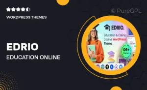 Edrio – Education & Online Course WordPress Theme