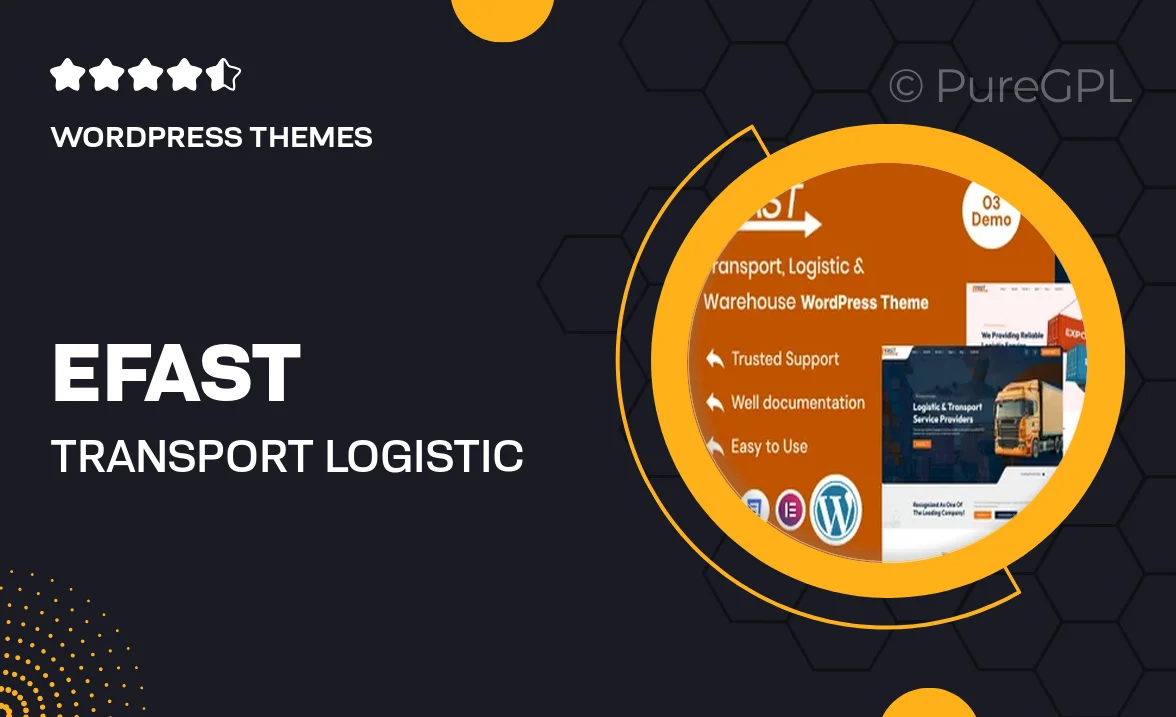 Efast – Transport, Logistic & Warehouse WordPress Theme