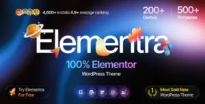 Elementra – 100% Elementor WordPress Theme