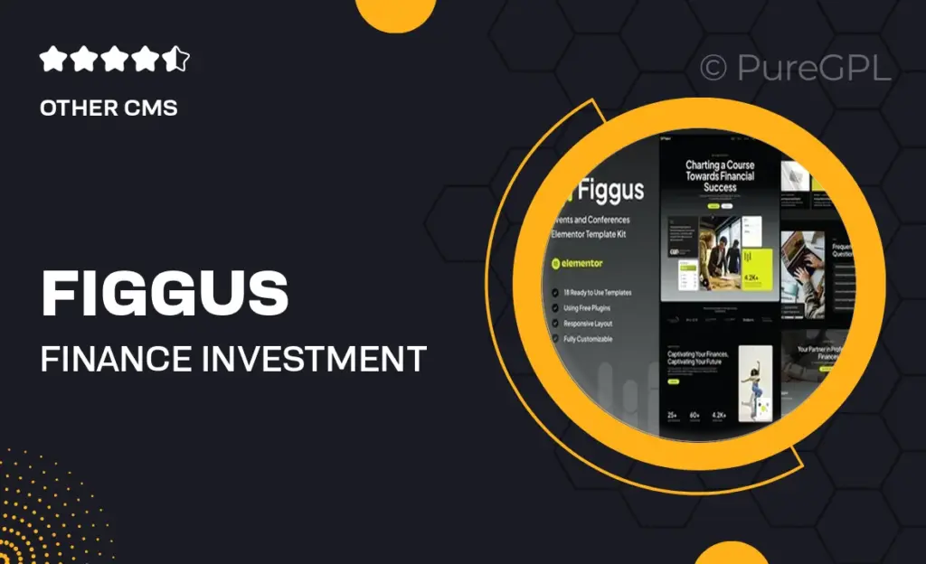 Figgus – Finance & Investment Elementor Template Kit
