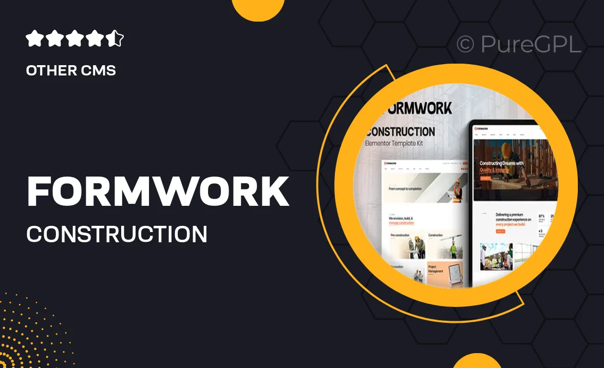 Formwork – Construction Elementor Template Kit