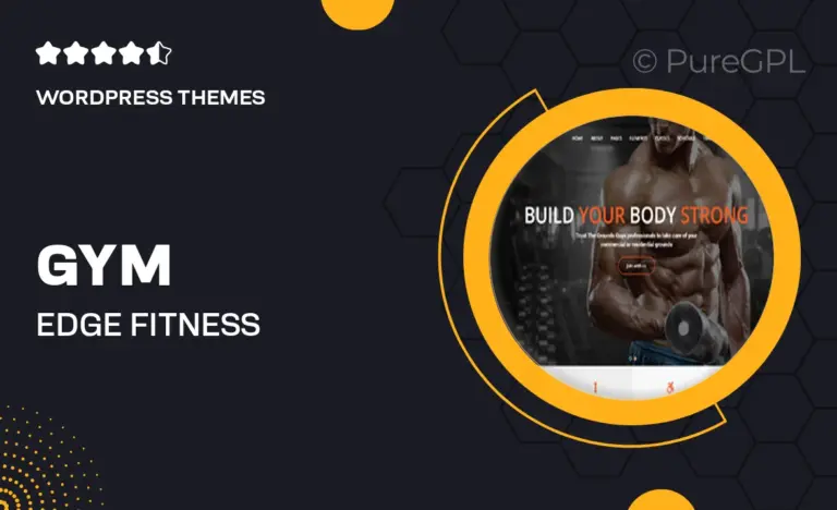 gym edge fitness wordpress theme