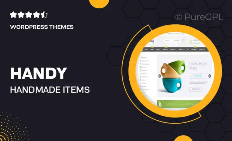 handy handmade items marketplace theme