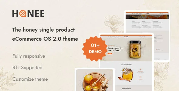 honee honey single product shopify 20 theme