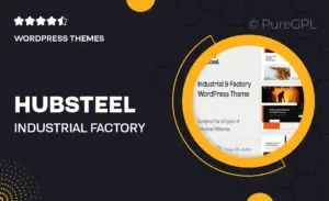 Hubsteel – Industrial & Factory WordPress Theme