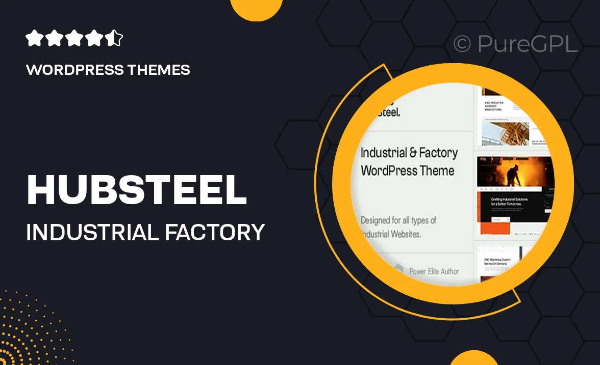 Hubsteel – Industrial & Factory WordPress Theme