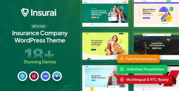 Insurai – Insurance Company WordPress Theme