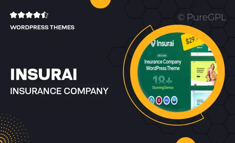 insurai insurance company wordpress theme
