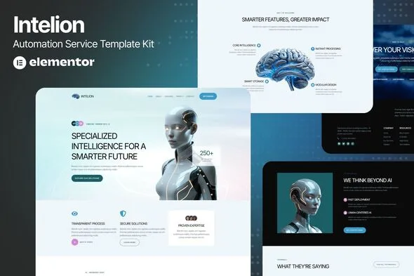 intelion artificial intelligence service elementor template kits 1