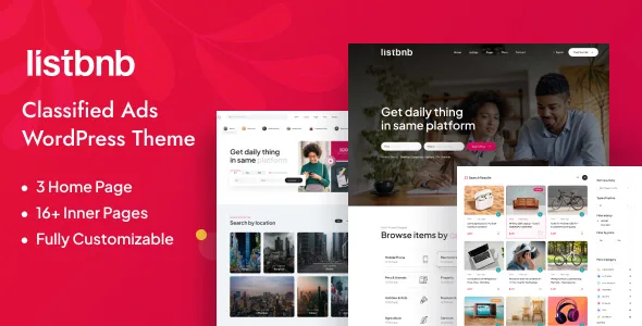 listbnb classified ads wordpress theme 1