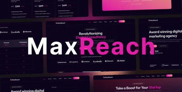 MaxReach – SEO & Digital Agency WordPress Theme