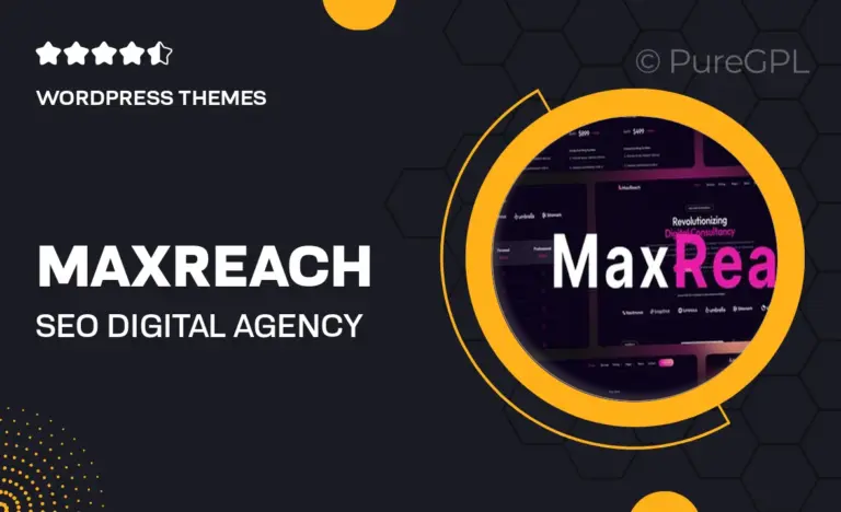 maxreach seo digital agency wordpress theme