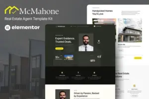 McMahone – Real Estate Agent Elementor Template Kit