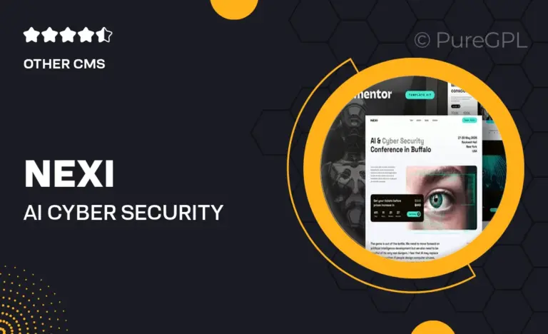 nexi ai cyber security event conference elementor pro template kit