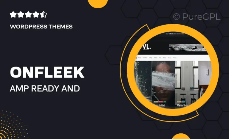 onfleek amp ready and responsive magazine theme
