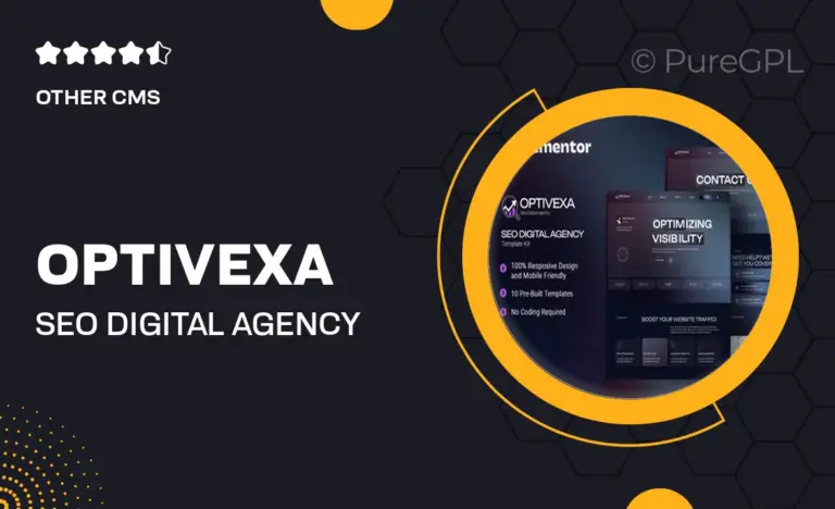 optivexa seo digital agency elementor template kit