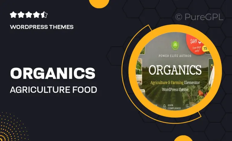 organics agriculture food farm wordpress theme
