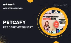 Petcafy – Pet Care & Veterinary WordPress Theme