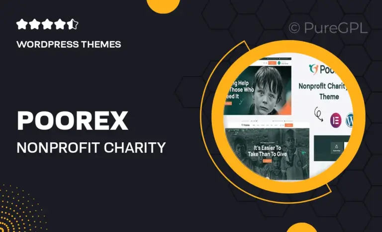 poorex nonprofit charity wordpress theme
