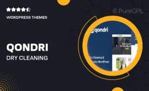 Qondri – Dry Cleaning & Laundry Services WordPress Theme