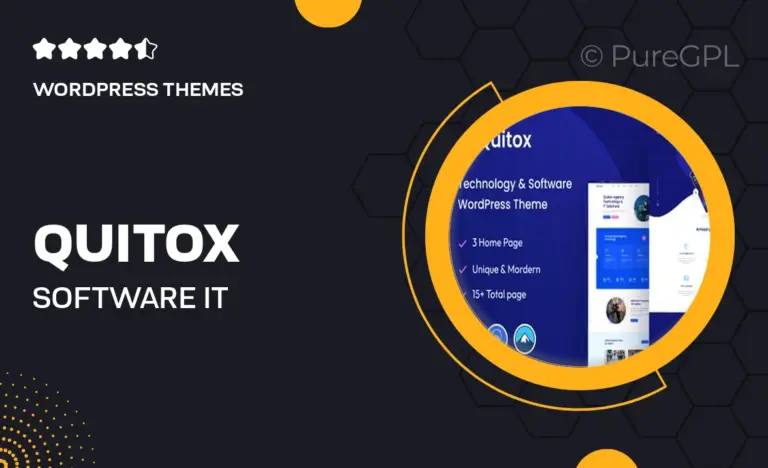 quitox software it solutions wordpress theme