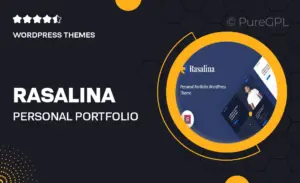 Rasalina – Personal Portfolio WordPress Theme