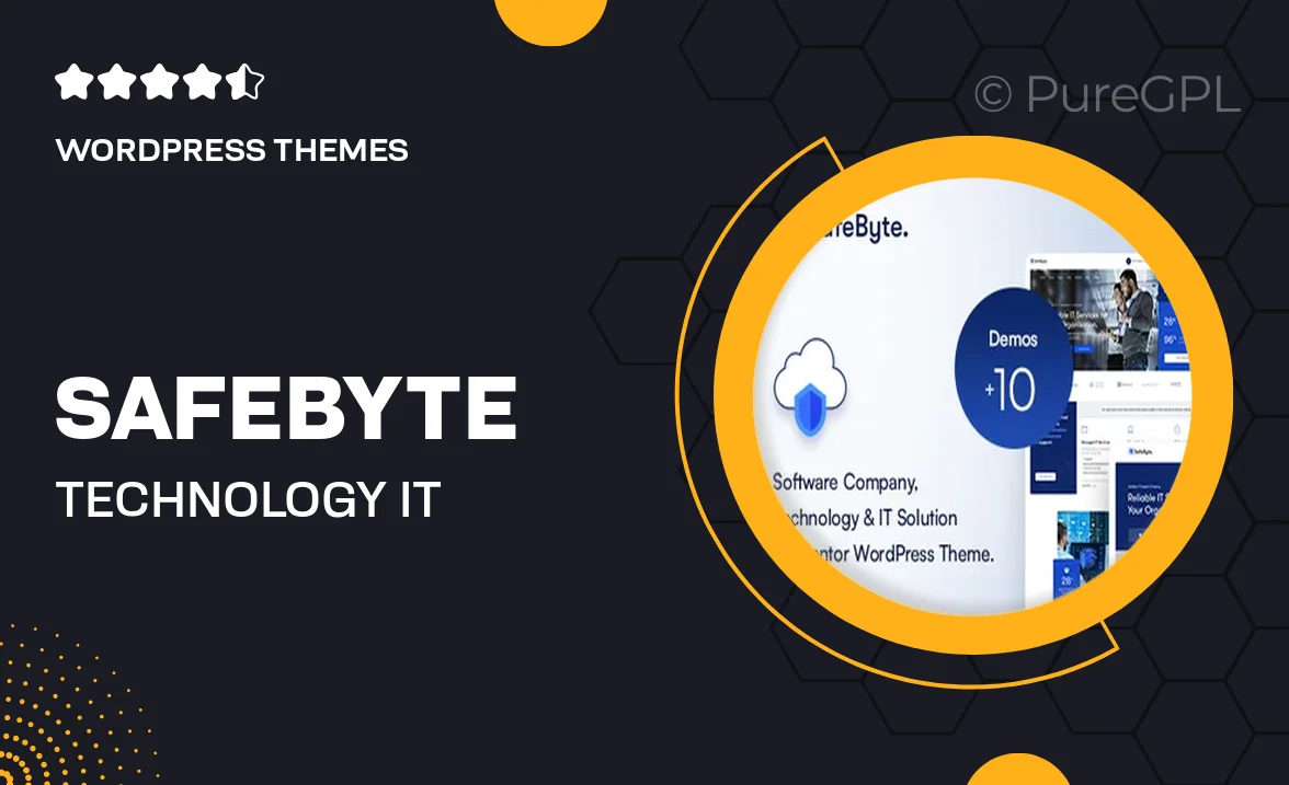 Safebyte – Technology & IT Solutions WordPress Theme