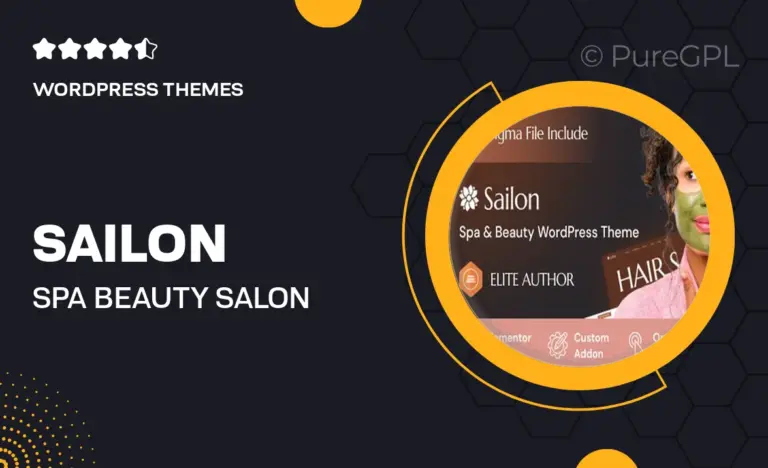 sailon spa beauty salon wordpress theme