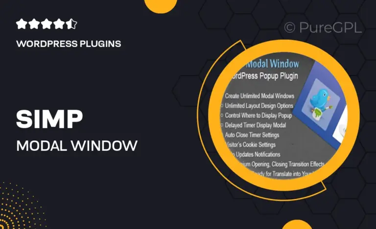 simp modal window wordpress plugin