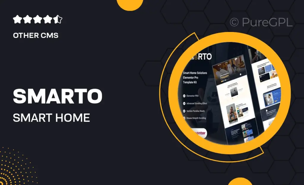 Smarto – Smart Home Solutions Elementor Pro Template Kit