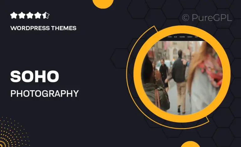 soho photography wordpress theme