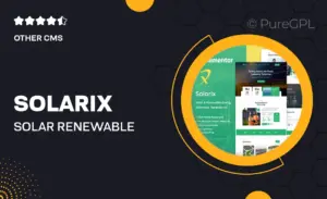 Solarix – Solar & Renewable Energy Elementor Template Kit