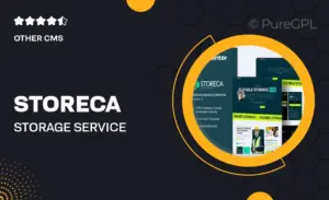 Storeca – Storage Service Elementor Template Kit