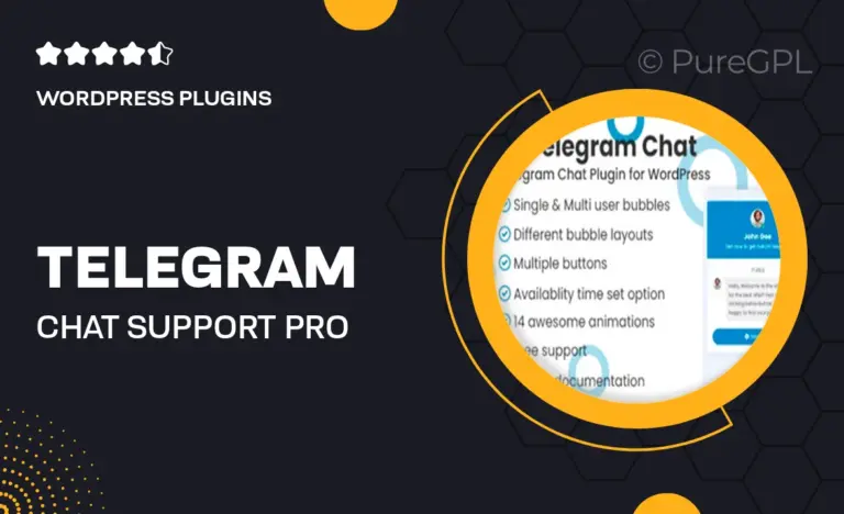 telegram chat support pro wordpress plugin