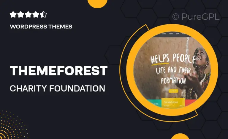 themeforest charity foundation theme