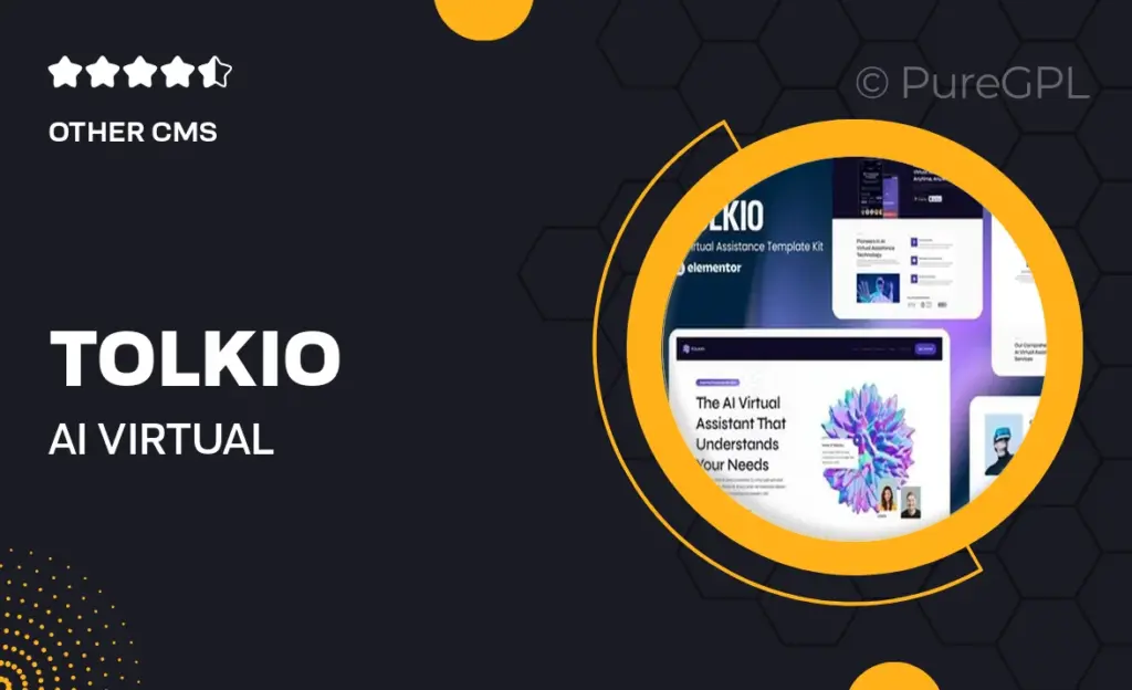 Tolkio – AI Virtual Assistance App Elementor Template Kit