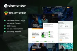 Trustnetic – Cyber Security Services Elementor Pro Template Kit
